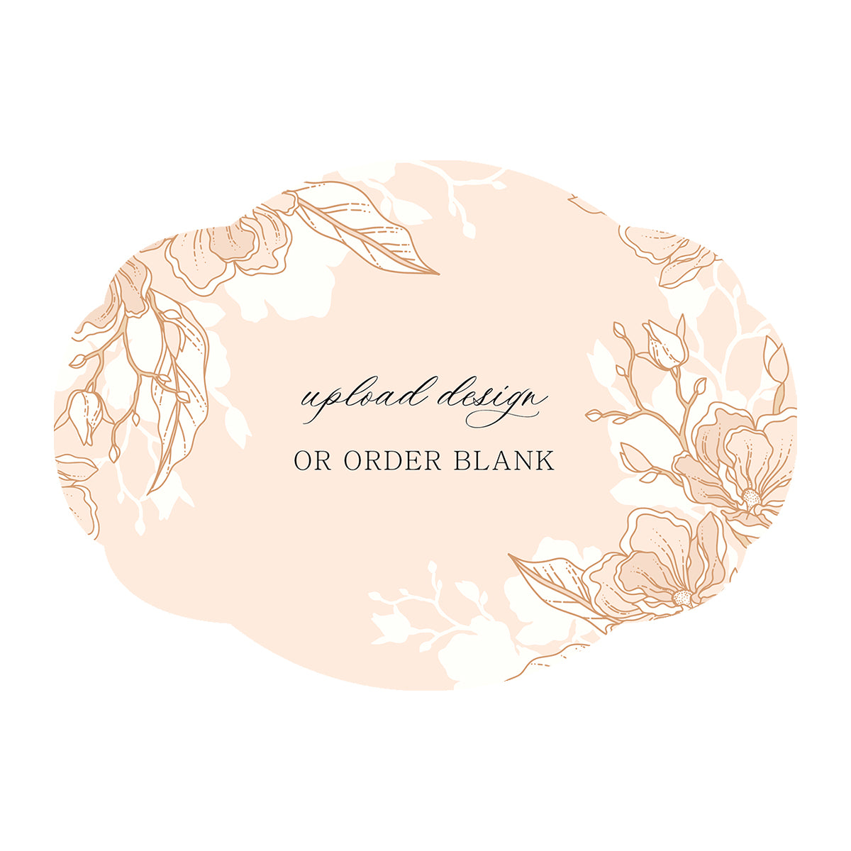 Custom Wedding Prints on Diecut Shaped Cardstock | Shape P235