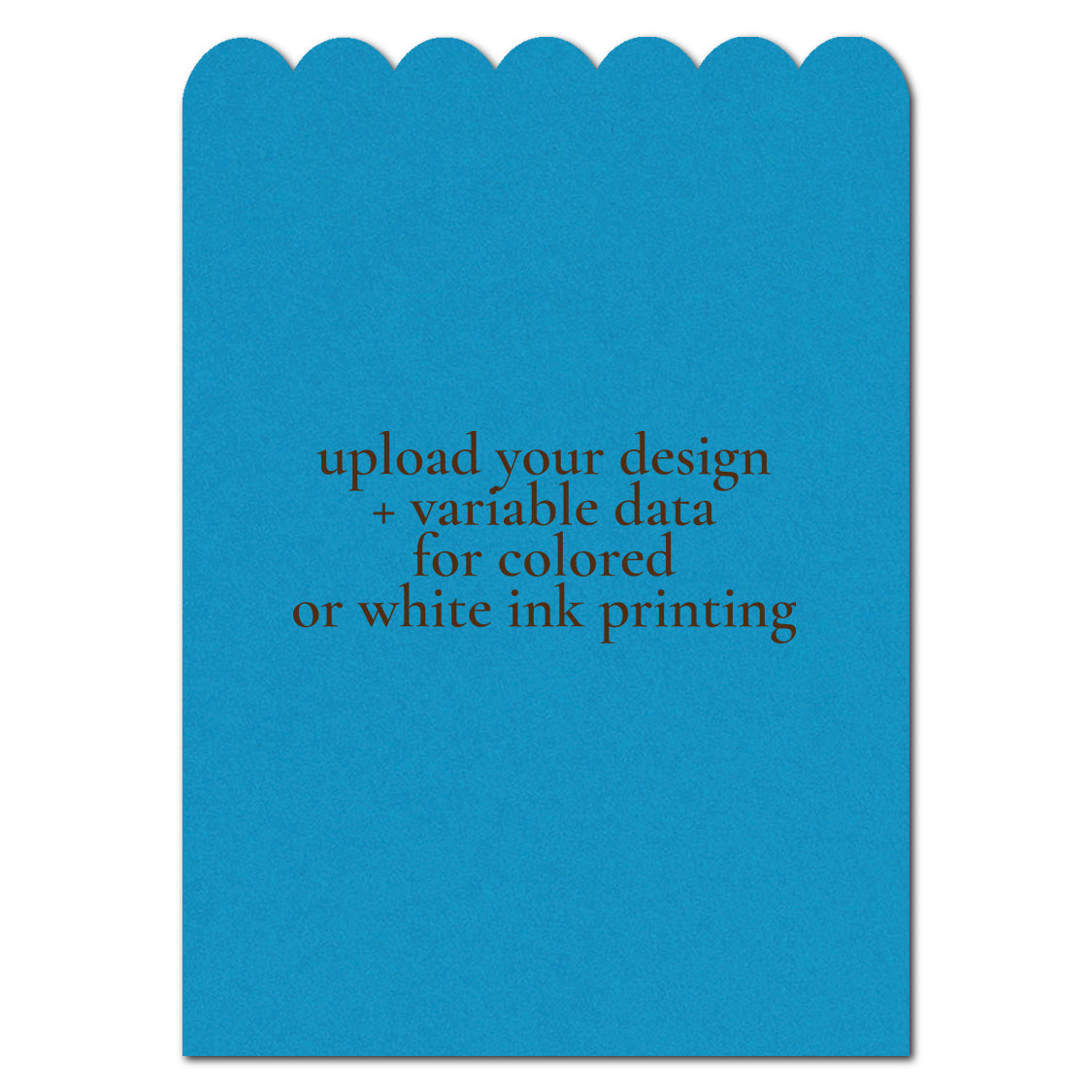 Individually Personalized Wedding Prints on Diecut Cardstock - Shape P236