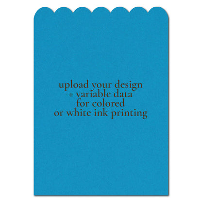 Individually Personalized Wedding Prints on Diecut Cardstock - Shape P236