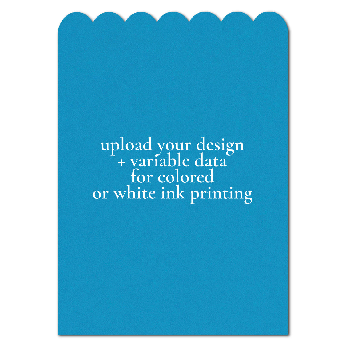 Individually Personalized Wedding Prints on Diecut Cardstock - Shape P236