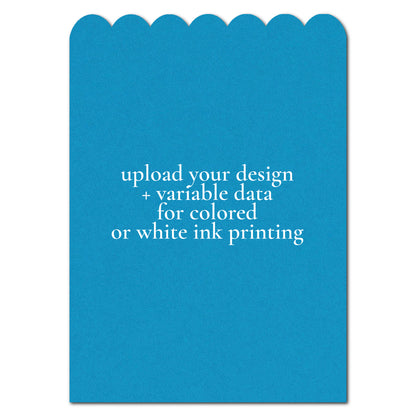 Individually Personalized Wedding Prints on Diecut Cardstock - Shape P236