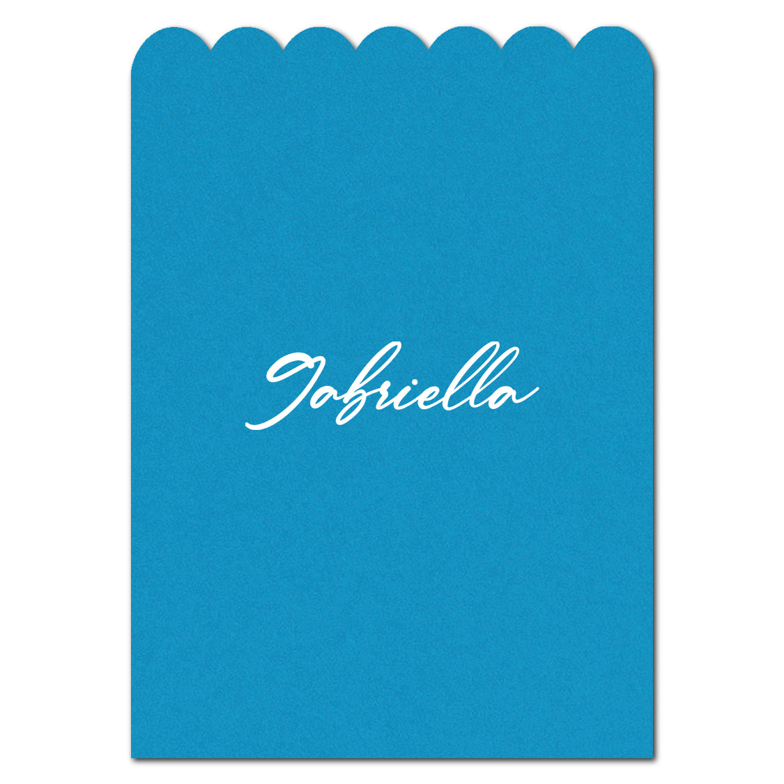Individually Personalized Wedding Prints on Diecut Cardstock - Shape P236