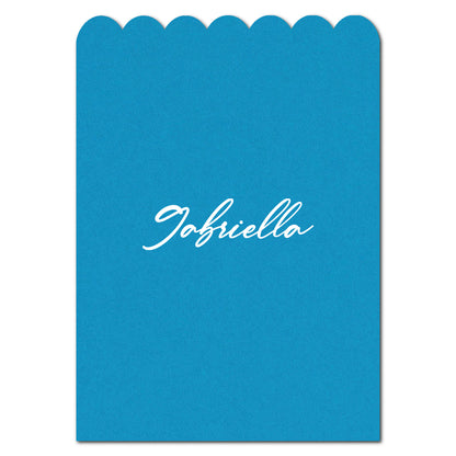 Individually Personalized Wedding Prints on Diecut Cardstock - Shape P236