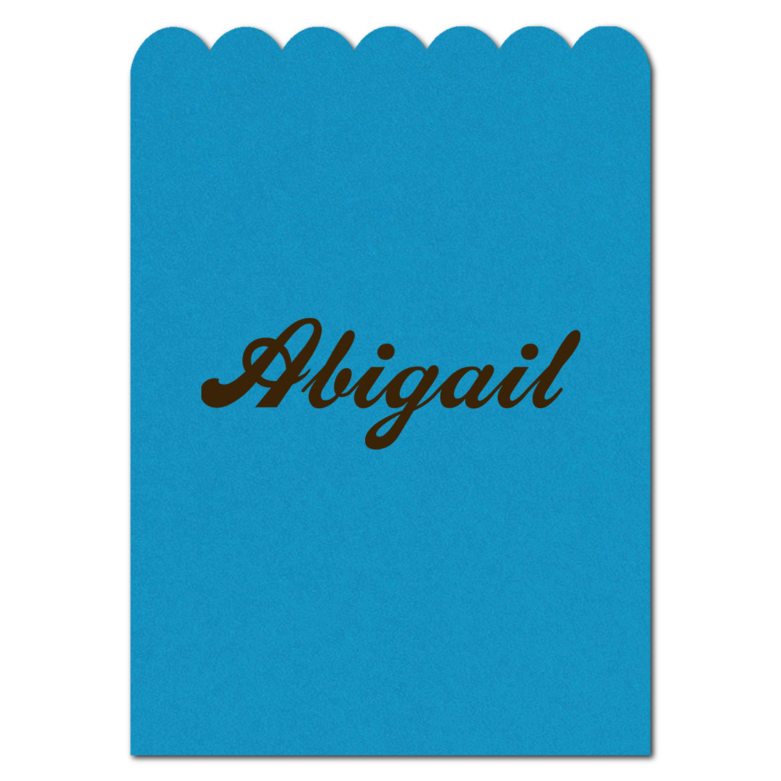 Individually Personalized Wedding Prints on Diecut Cardstock - Shape P236