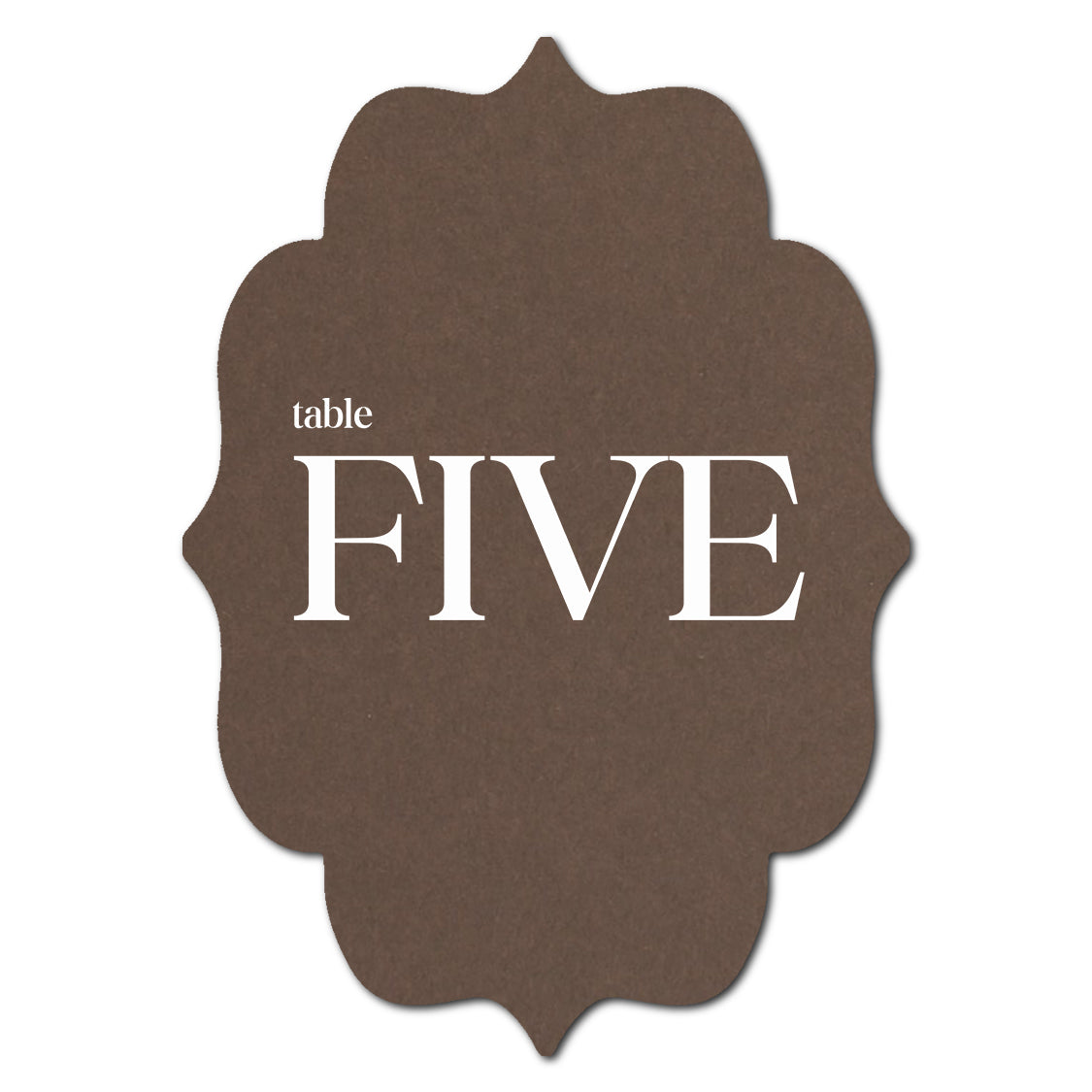 Individually Personalized Wedding Prints on Diecut Cardstock - Shape P237