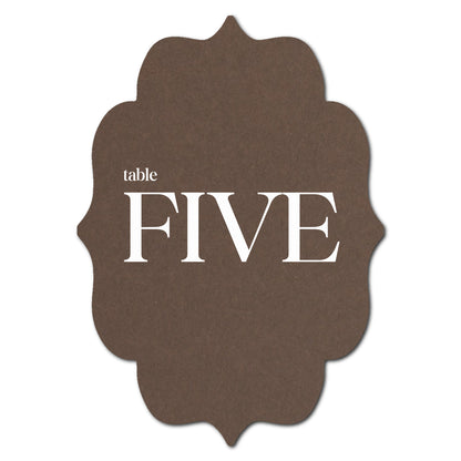 Individually Personalized Wedding Prints on Diecut Cardstock - Shape P237