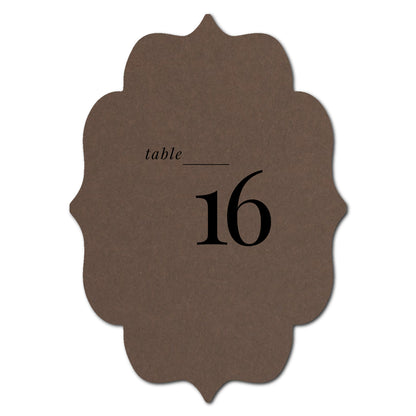 Individually Personalized Wedding Prints on Diecut Cardstock - Shape P237