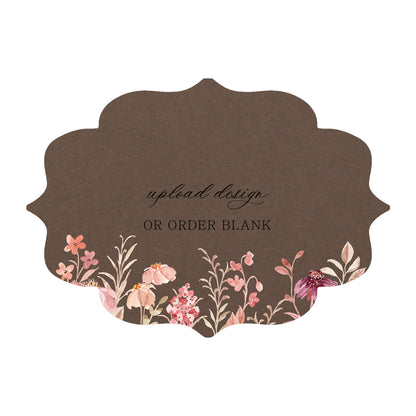 Custom Wedding Prints on Diecut Shaped Cardstock | Shape P237