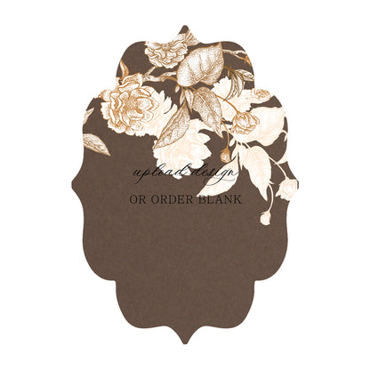Custom Wedding Prints on Diecut Shaped Cardstock | Shape P237