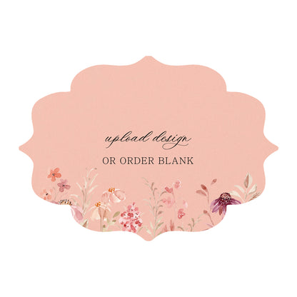 Custom Wedding Prints on Diecut Shaped Cardstock | Shape P237