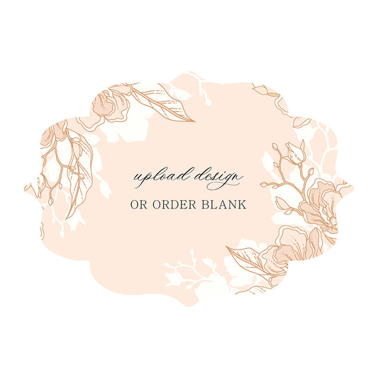 Custom Wedding Prints on Diecut Shaped Cardstock | Shape P237