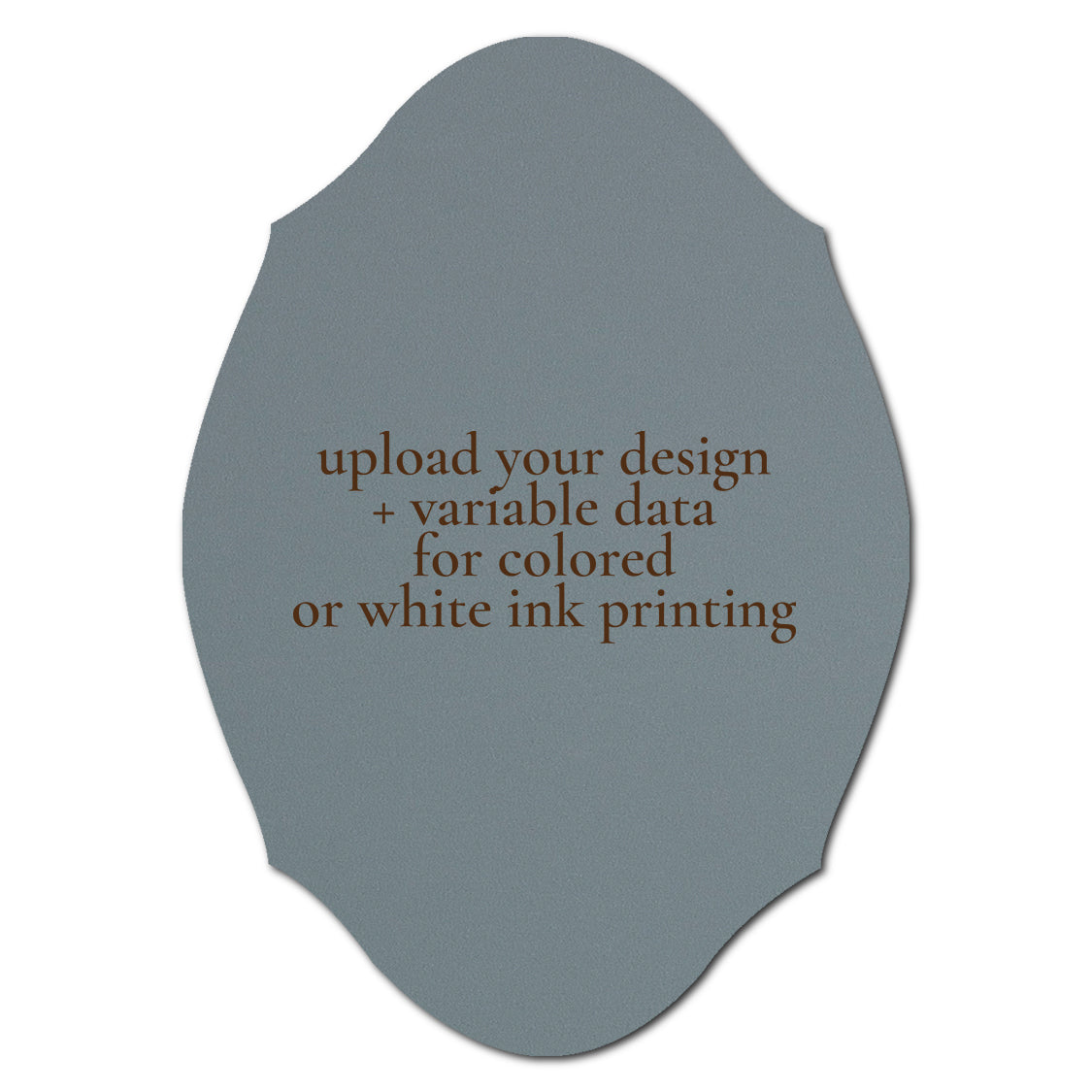 Individually Personalized Wedding Prints on Diecut Cardstock - Shape P238