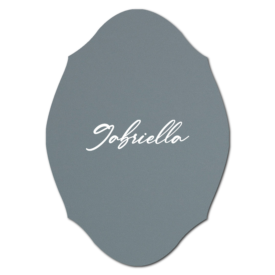 Individually Personalized Wedding Prints on Diecut Cardstock - Shape P238