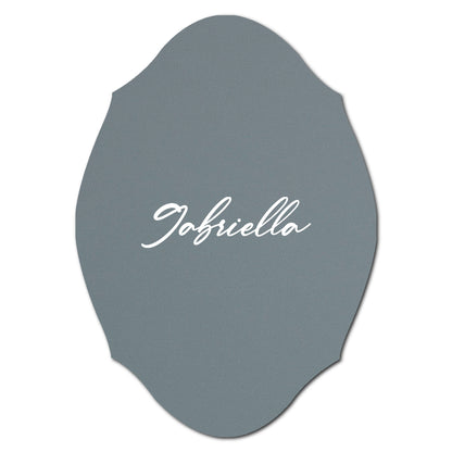 Individually Personalized Wedding Prints on Diecut Cardstock - Shape P238