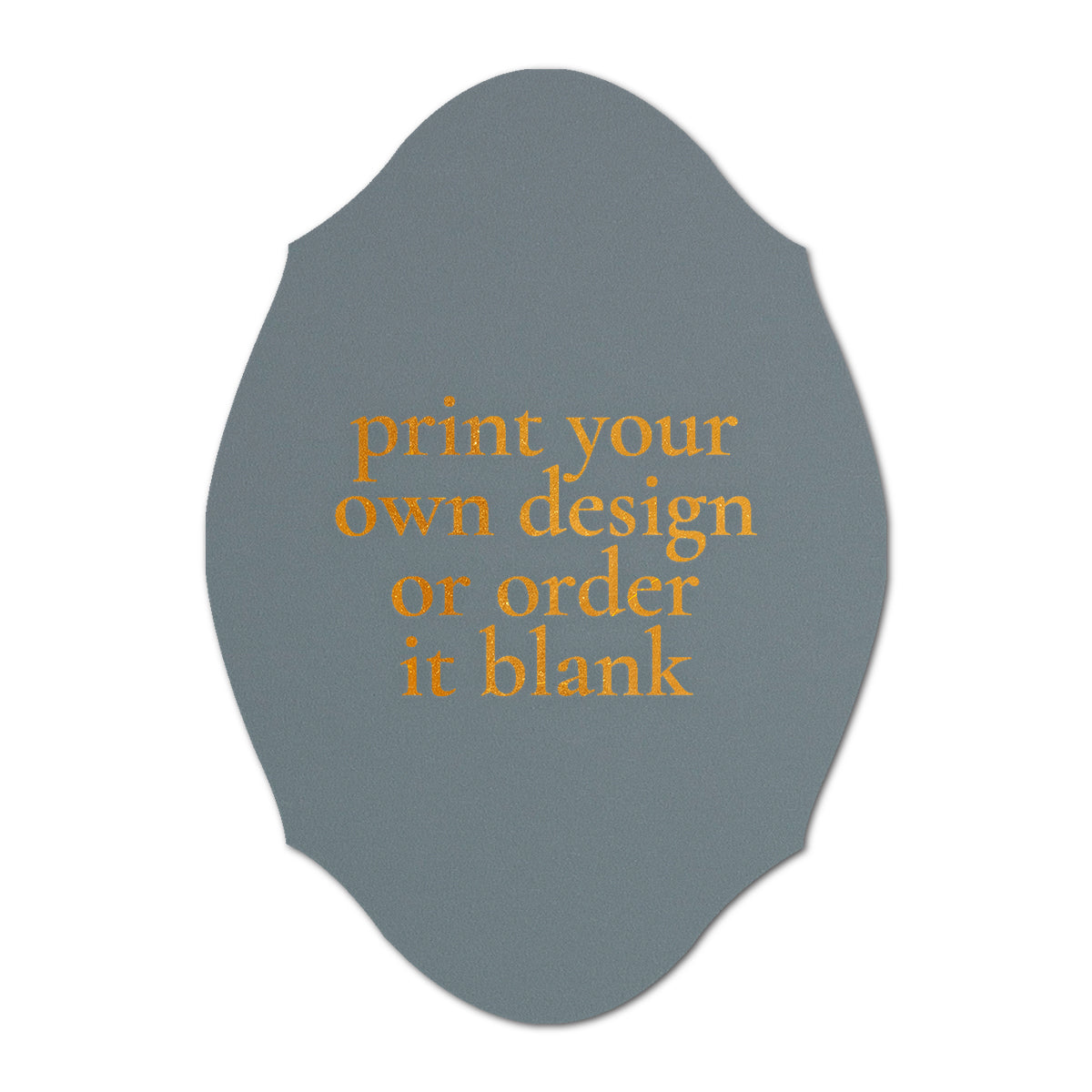 Custom Wedding Prints on Diecut Shaped Cardstock | Shape P238