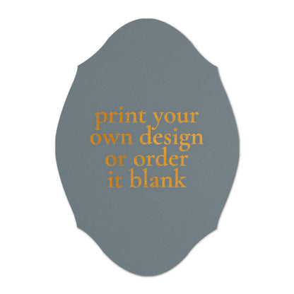 Custom Wedding Prints on Diecut Shaped Cardstock | Shape P238