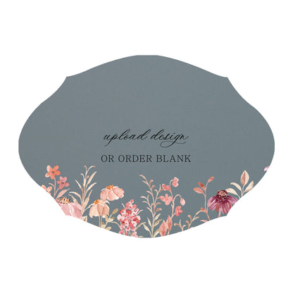 Custom Wedding Prints on Diecut Shaped Cardstock | Shape P238