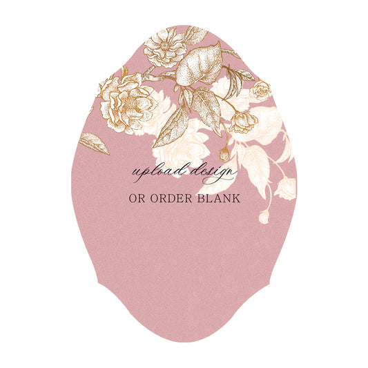 Custom Wedding Prints on Diecut Shaped Cardstock | Shape P238