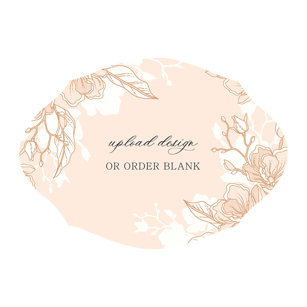 Custom Wedding Prints on Diecut Shaped Cardstock | Shape P238