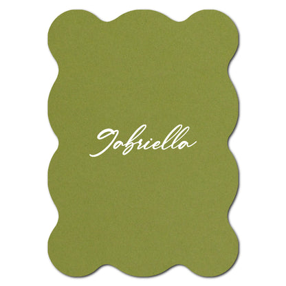 Individually Personalized Wedding Prints on Diecut Cardstock - Shape P239