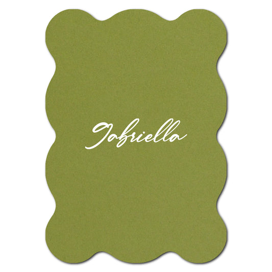 Individually Personalized Wedding Prints on Diecut Cardstock - Shape P239