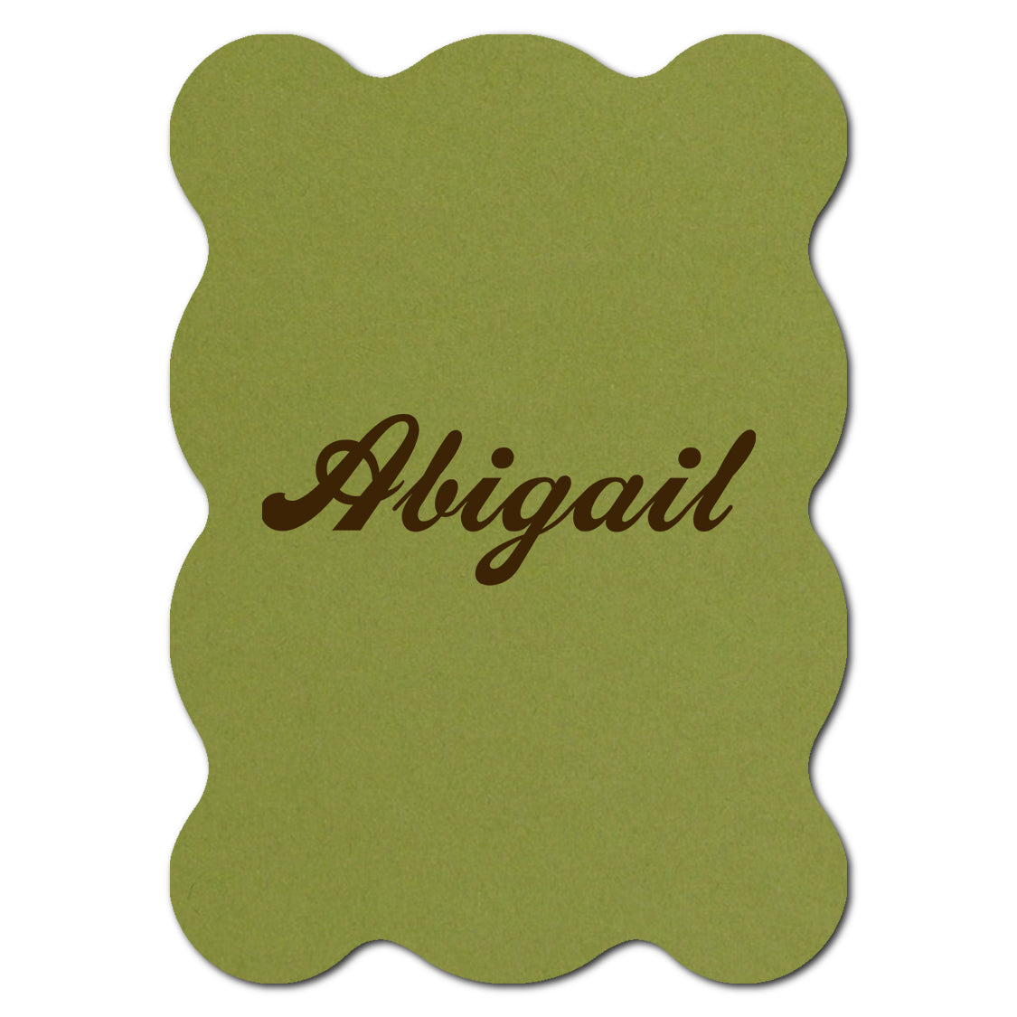 Individually Personalized Wedding Prints on Diecut Cardstock - Shape P239