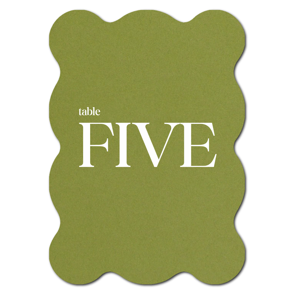 Individually Personalized Wedding Prints on Diecut Cardstock - Shape P239