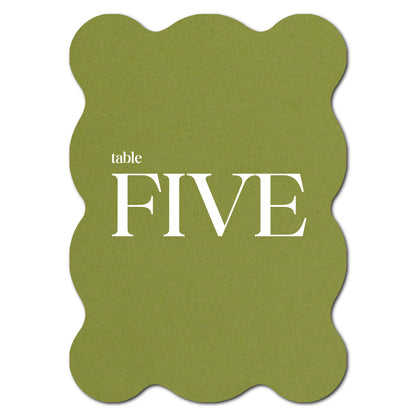 Individually Personalized Wedding Prints on Diecut Cardstock - Shape P239