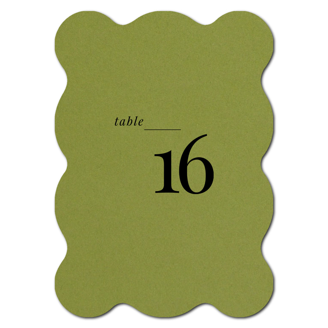 Individually Personalized Wedding Prints on Diecut Cardstock - Shape P239
