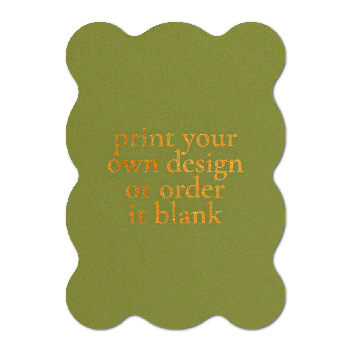 Custom Wedding Prints on Diecut Shaped Cardstock | Shape P239