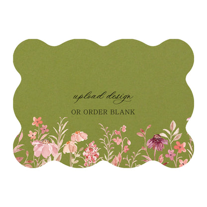 Custom Wedding Prints on Diecut Shaped Cardstock | Shape P239