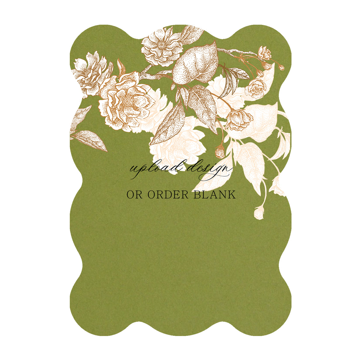 Custom Wedding Prints on Diecut Shaped Cardstock | Shape P239
