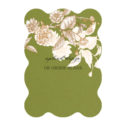 Custom Wedding Prints on Diecut Shaped Cardstock | Shape P239