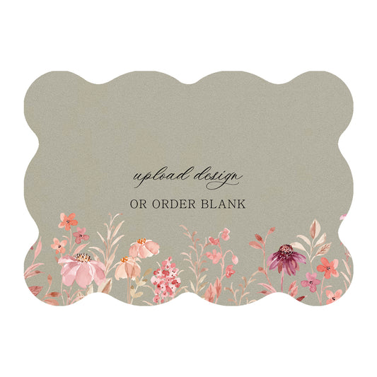Custom Wedding Prints on Diecut Shaped Cardstock | Shape P239