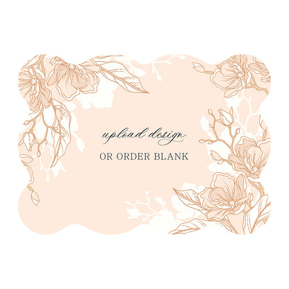 Custom Wedding Prints on Diecut Shaped Cardstock | Shape P239