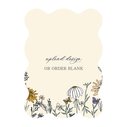 Custom Wedding Prints on Diecut Shaped Cardstock | Shape P239
