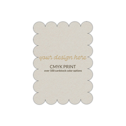 Shape P23 Diecut Card | CMYK Print | 3.5" x 5"
