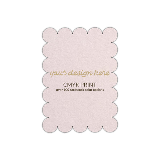 Shape P23 Diecut Card | CMYK Print | 3" x 5"