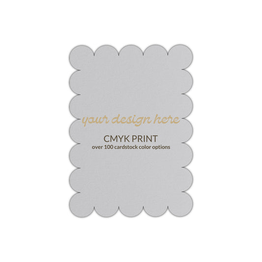 Shape P23 Diecut Card | CMYK Print | 3" x 4"