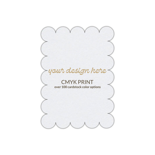 Shape P23 Diecut Card | CMYK Print | 2.5" x 3.5"
