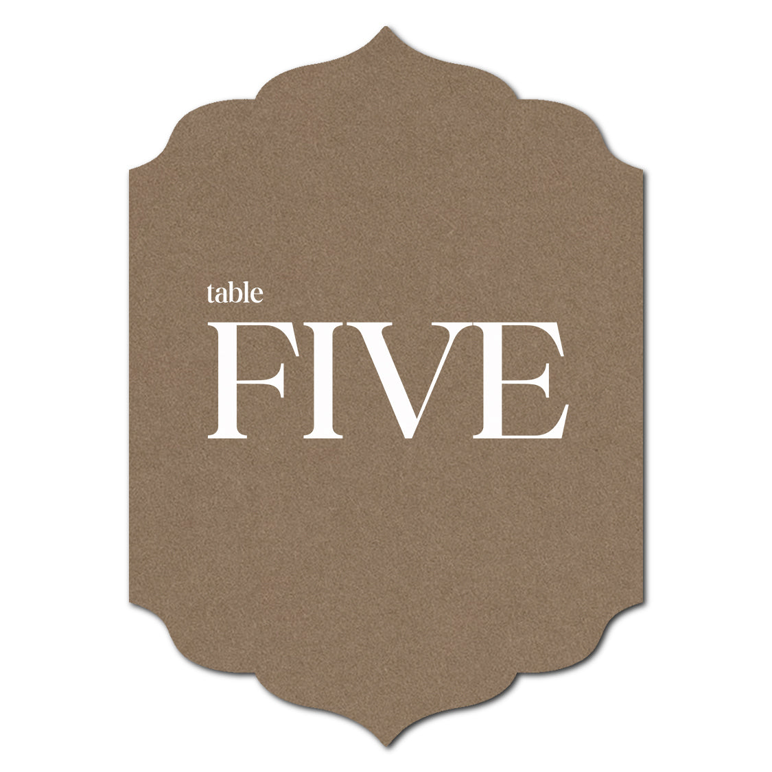 Individually Personalized Wedding Prints on Diecut Cardstock - Shape P23