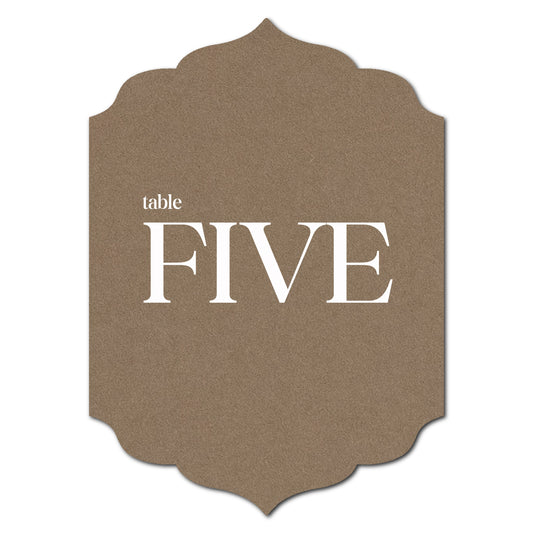 Individually Personalized Wedding Prints on Diecut Cardstock - Shape P23