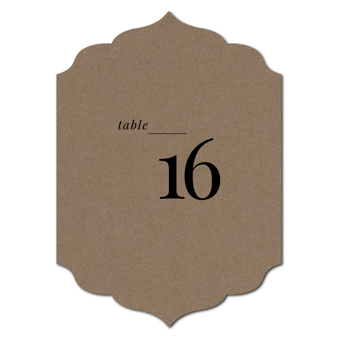 Individually Personalized Wedding Prints on Diecut Cardstock - Shape P23