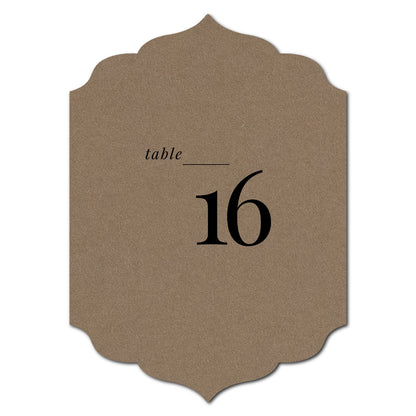 Individually Personalized Wedding Prints on Diecut Cardstock - Shape P23