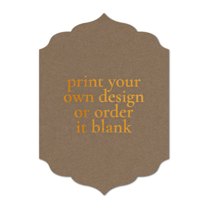 Custom Wedding Prints on Diecut Shaped Cardstock | Shape P23