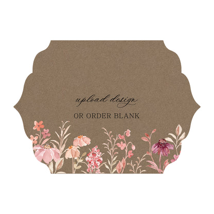 Custom Wedding Prints on Diecut Shaped Cardstock | Shape P23