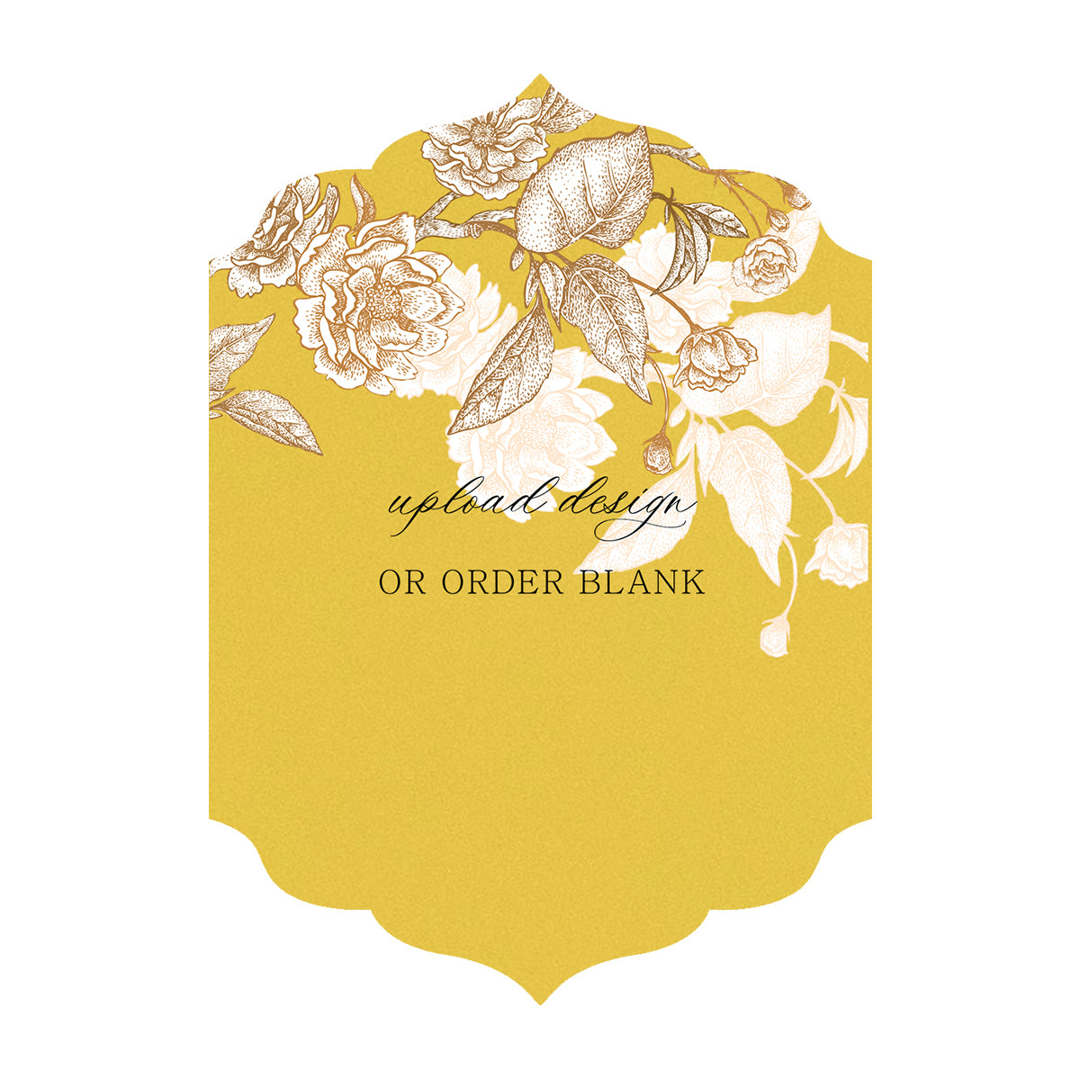 Custom Wedding Prints on Diecut Shaped Cardstock | Shape P23