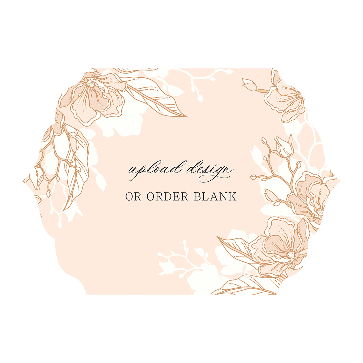 Custom Wedding Prints on Diecut Shaped Cardstock | Shape P23