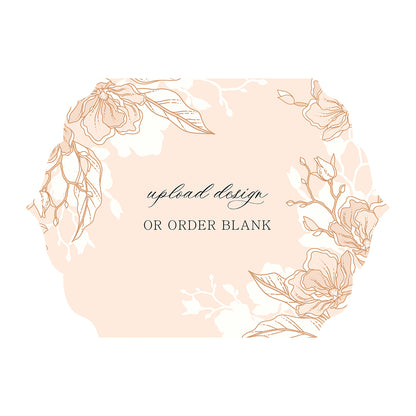 Custom Wedding Prints on Diecut Shaped Cardstock | Shape P23