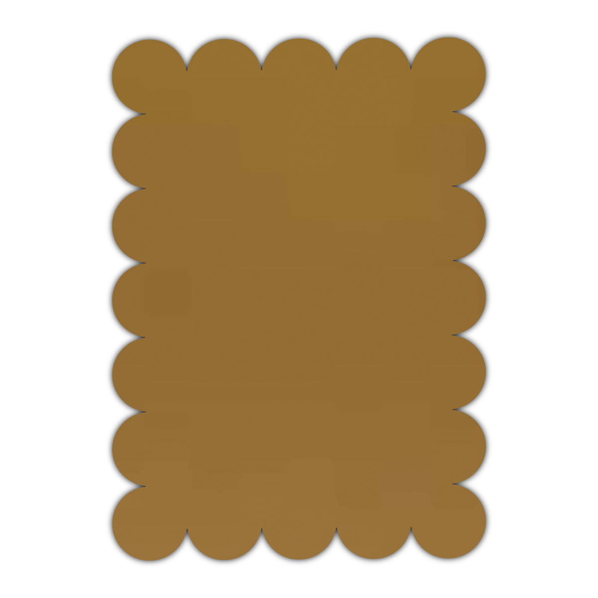 CMYK Print on Shimmer Antique Gold Cardstock | Shape P23 | 3" x 4"